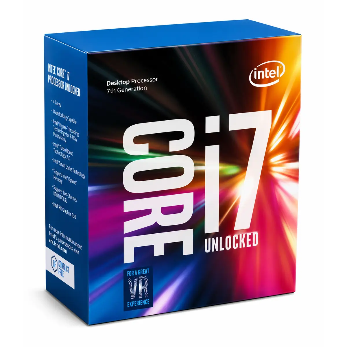 Intel Core i7-7700 7th Gen Desktop Processor, 4-Core, LGA1151